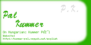 pal kummer business card